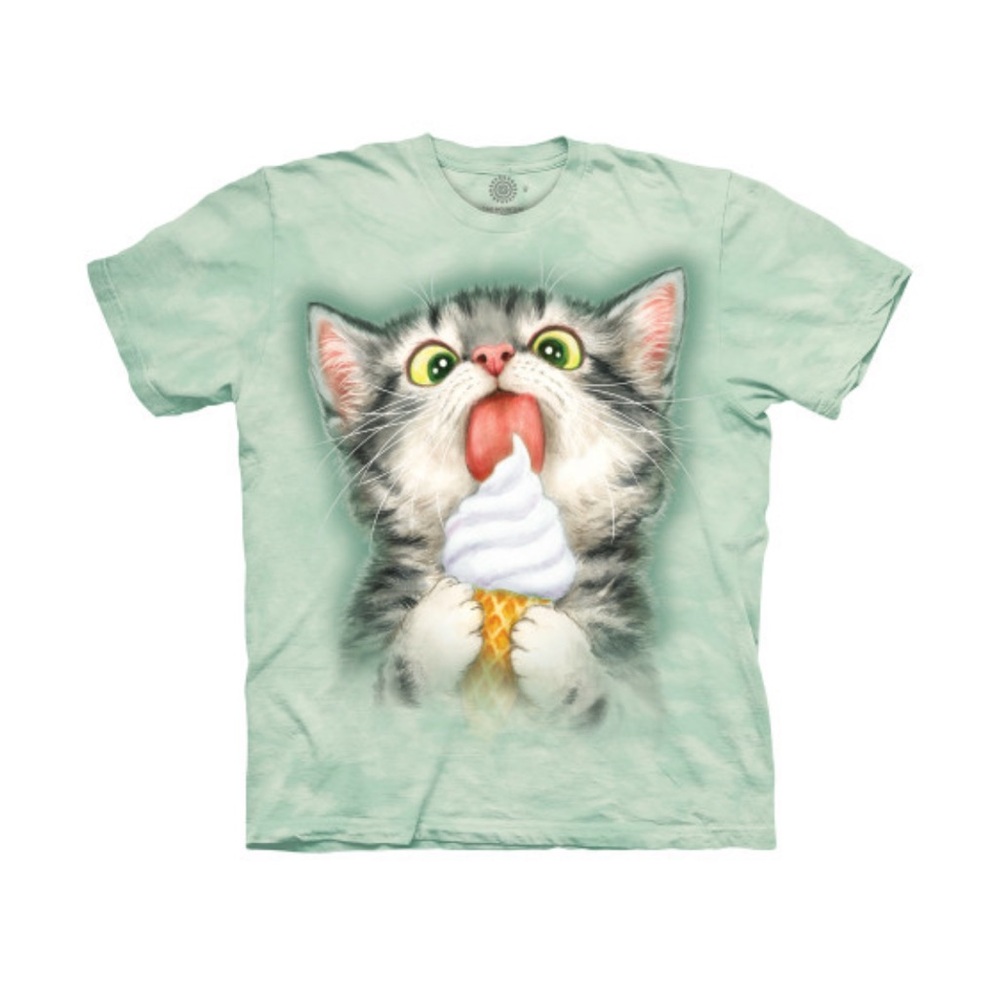 The Mountain - Creamy Cone Kitty Classic Cotton T-Shirt